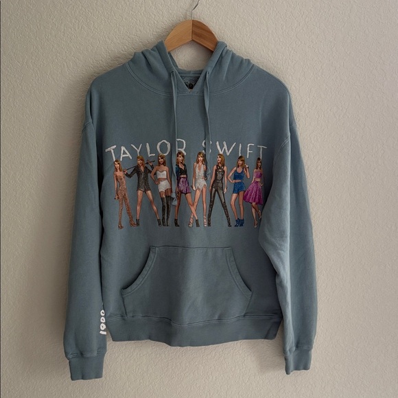 1989 Taylor's Version Blue Hooded Hoodie Size S - Picture 1 of 11